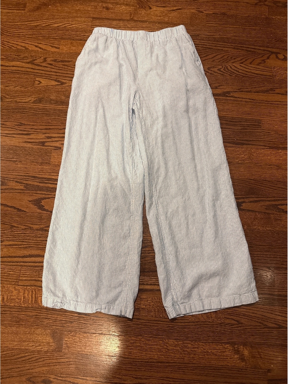 Linen Blend Pull On Pants